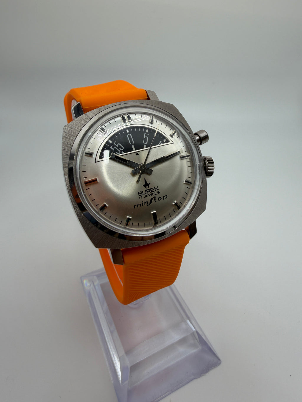 Buren Minstop Parking Meter Vintage Watch