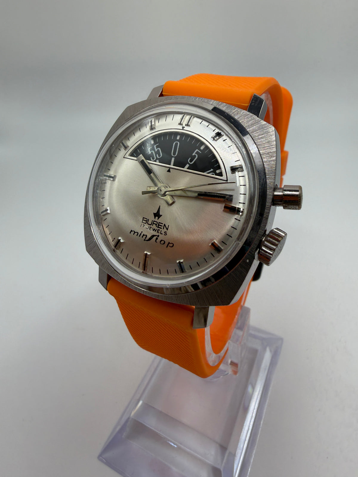 Buren Minstop Parking Meter Vintage Watch